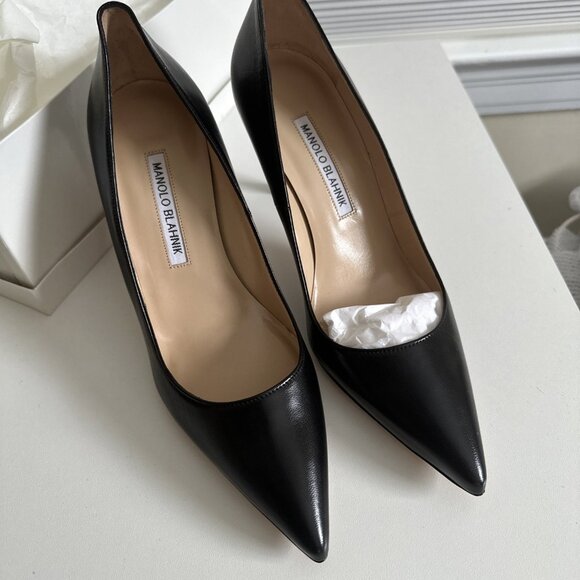Manolo Blahnik BB Pointed Toe Pump 90 - Picture 9 of 10